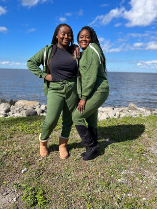 Two Piece Zipper Hoodie Jogger Set
