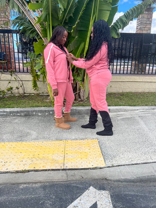 Two Piece Zipper Hoodie Jogger Set