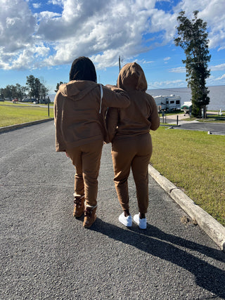 Two Piece Zipper Hoodie Jogger Set