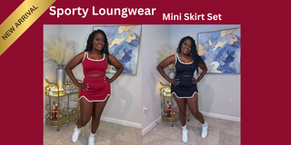 Sporty Loungewear Set – Stylish Mini Skirt Matching Outfit