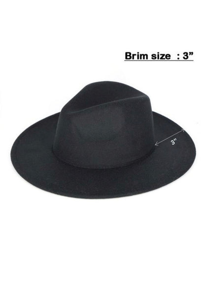 solid color felt fedora hat 3inch fedora hat all season fedora hat black fedora hat