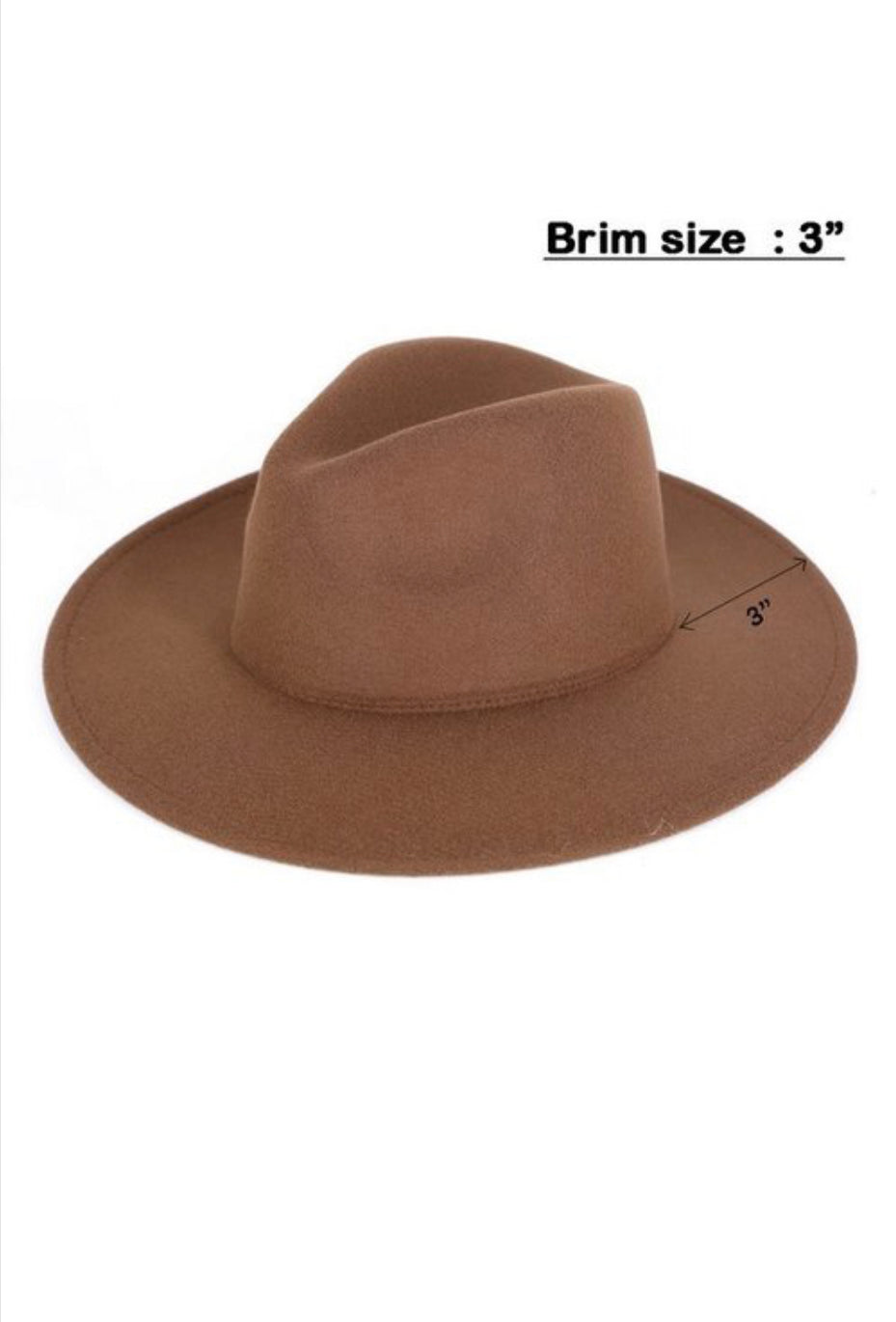 solid color felt fedora hat 3inch fedora hat all season fedora hat brown fedora hat