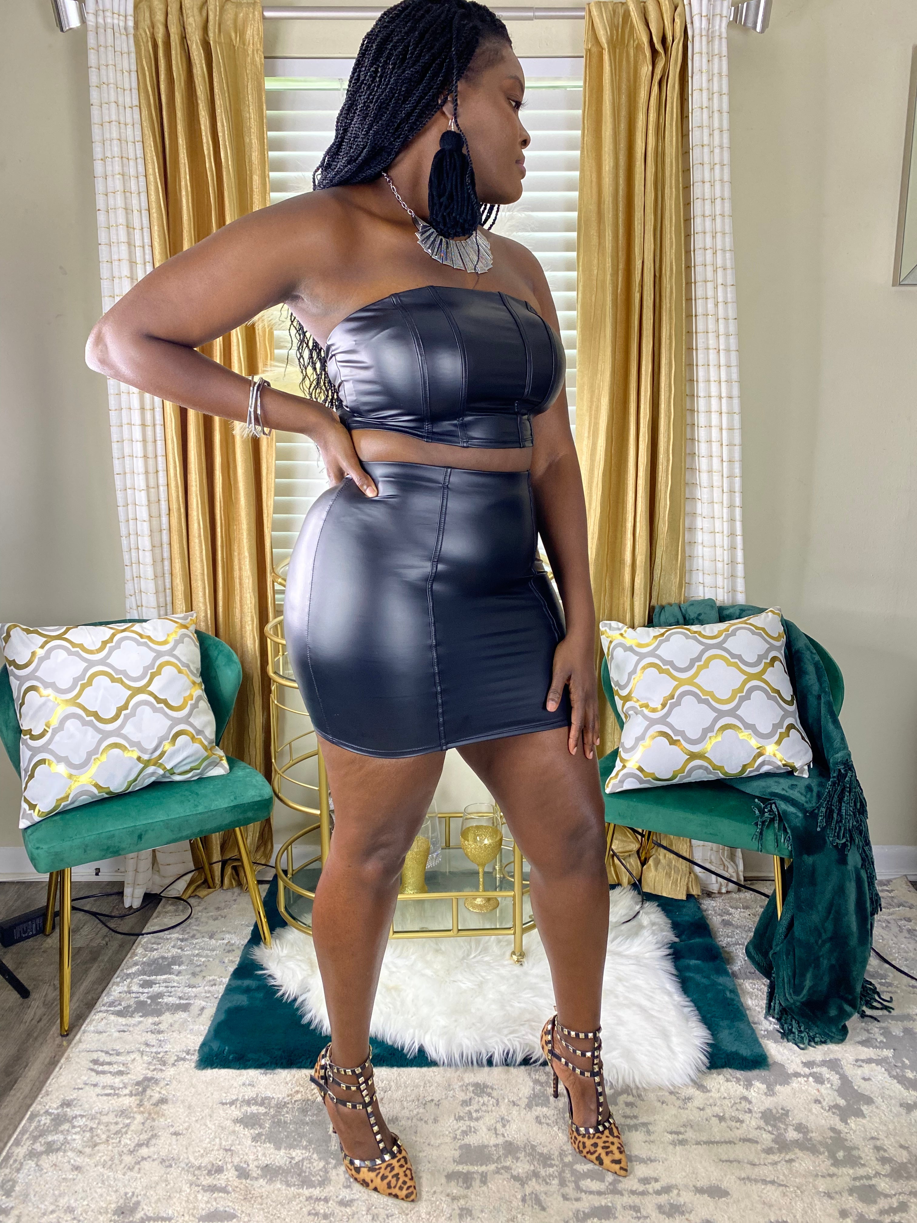 Shop Matching & Two-Piece Sets - Skirts and Outfits Black / Medium Shop Matching & Two-Piece Sets - Skirts and Outfits Black / Medium