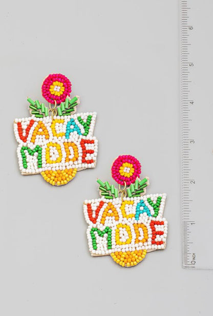 Vacation Mode - Earrings Beaded Multicolor
