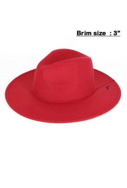 solid color felt fedora hat 3inch fedora hat all season fedora hat burgndy fedora hat