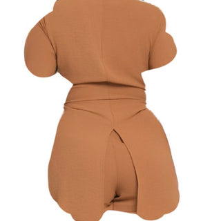 🌟 Keep It Cute – Camel Short Set