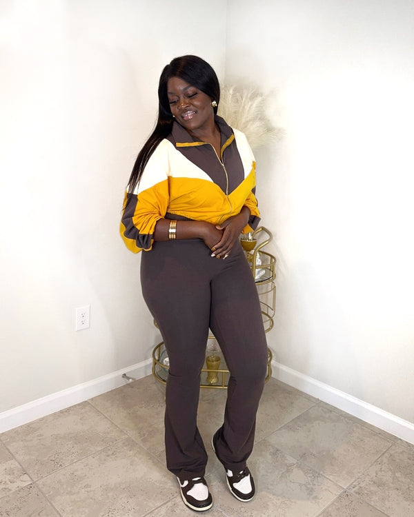 Mustard two piece set hotsell