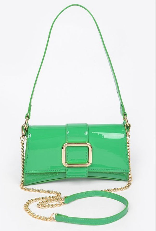 Buckle Shoulder Hand Bag