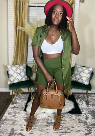 olive green 2 piece set